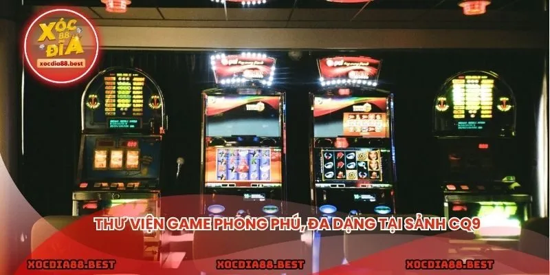 Thư viện game phong phú, đa dạng tại sảnh CQ9