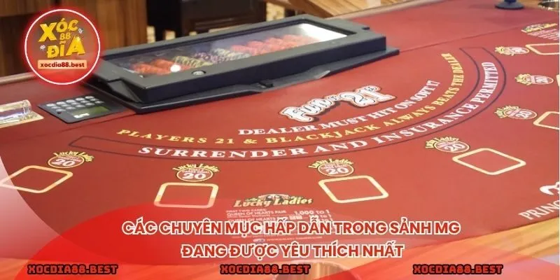 Giới thiệu sảnh MG với kho trò chơi phong phú, đa dạng sự lựa chọn