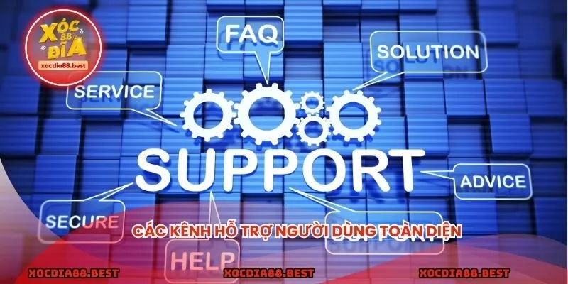 Các kênh hỗ trợ người dùng toàn diện
