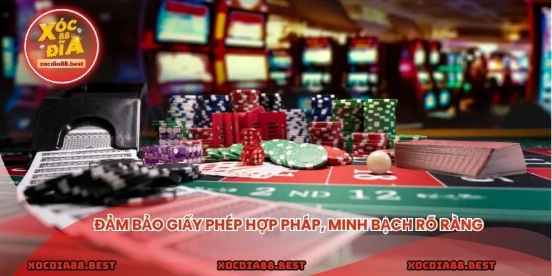 Đảm bảo giấy phép hợp pháp, minh bạch rõ ràng
