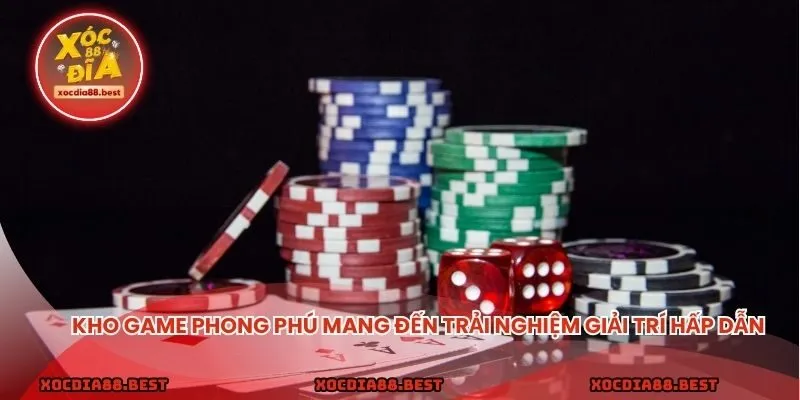 Kho game phong phú mang đến trải nghiệm giải trí hấp dẫn